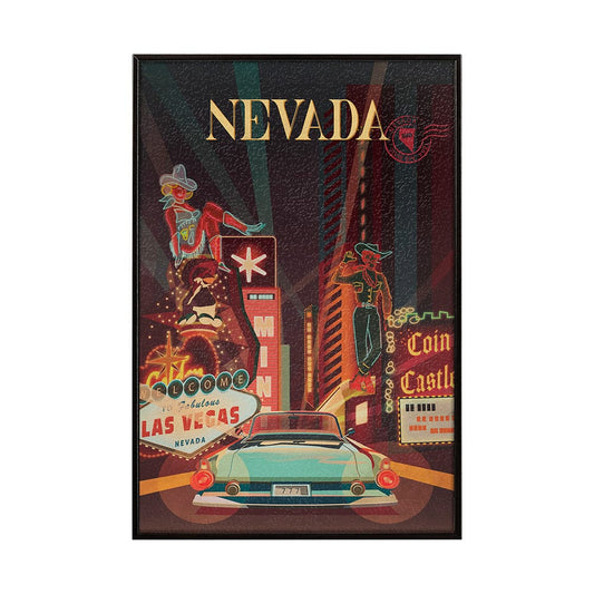 Mercana - Nevada Go USA SM by Mercana Studio a Hand Embellished Decograph Framed Art Print - 13659 view 1