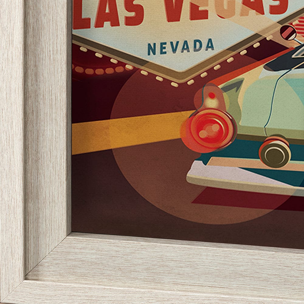 Mercana - Nevada Go USA XL by Mercana Studio a Hand Embelished Decograph Framed Art Print under Glass - 13709 view 5
