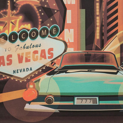 Mercana - Nevada Go USA XL by Mercana Studio a Hand Embelished Decograph Framed Art Print under Glass - 13709 view 6