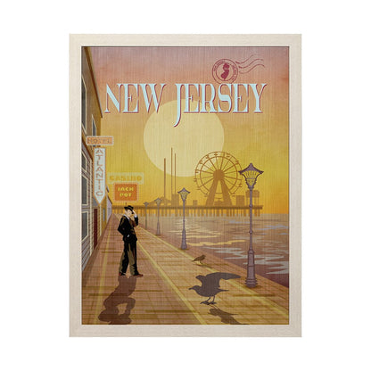 Mercana - New Jersey Go USA L by Mercana Studio a Hand Embellished Decograph Framed Art Print - 15120 view 1