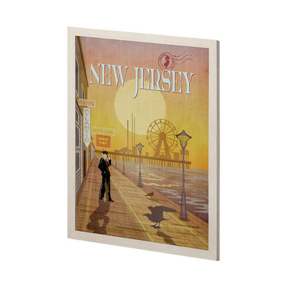 Mercana - New Jersey Go USA L by Mercana Studio a Hand Embellished Decograph Framed Art Print - 15120 view 2