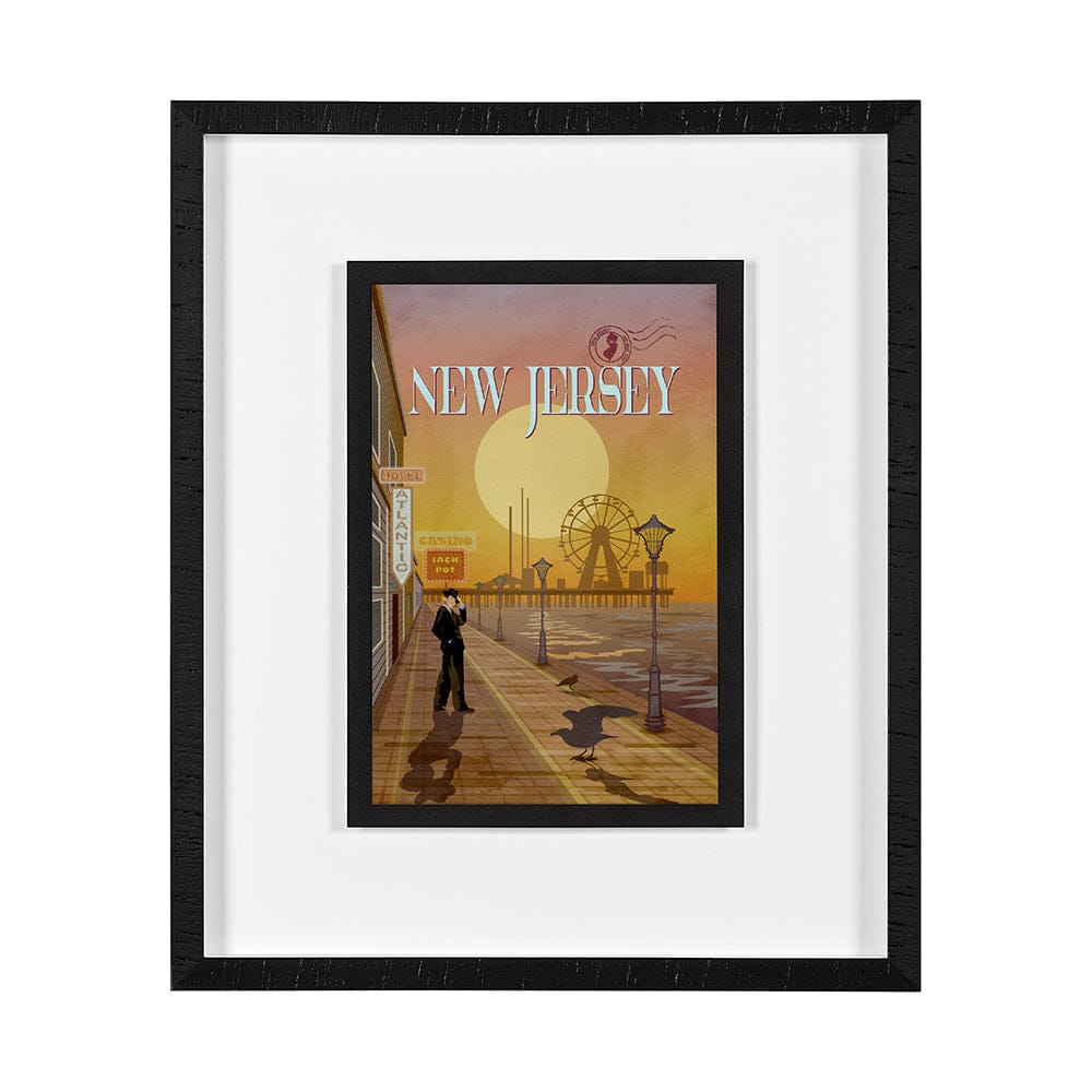 Mercana - New Jersey Go USA M by Mercana Studio a Framed Art Print Matted under Glass - 15118 view 1