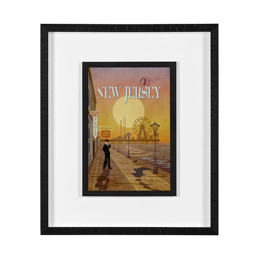 Mercana - New Jersey Go USA M by Mercana Studio a Framed Art Print Matted under Glass - 15118 view 1