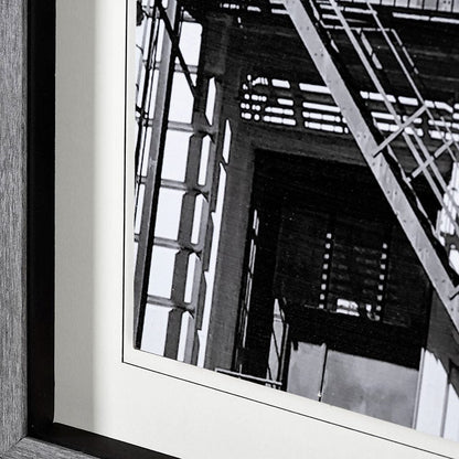 Mercana - New York Fire Escape by Susan Vizary Photoy Hand Embelished Framed Art Print Matted under Glass - 13253 view 5