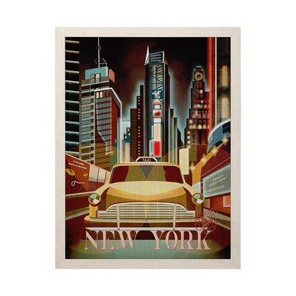 Mercana - New York Go USA L by Mercana Studio a Hand Embellished Decograph Framed Art Print - 13693 view 1