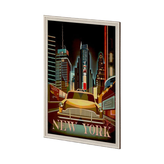 Mercana - New York Go USA XL by Mercana Studio a Hand Embellished Decograph Framed Art Print under Glass - 13691 view 2