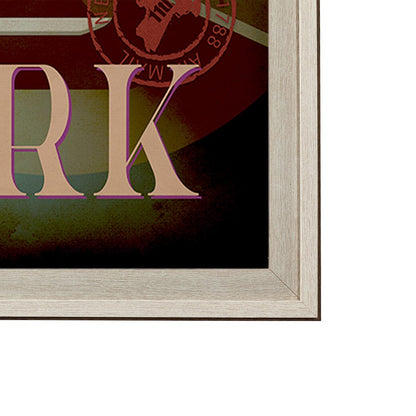 Mercana - New York Go USA XL by Mercana Studio a Hand Embellished Decograph Framed Art Print under Glass - 13691 view 3