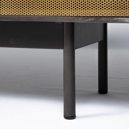 Mercana - Newsome II 79Lx16Wx33H Black and Gold Metal 4 Cabinet Door Sideboard - 68853 view 12