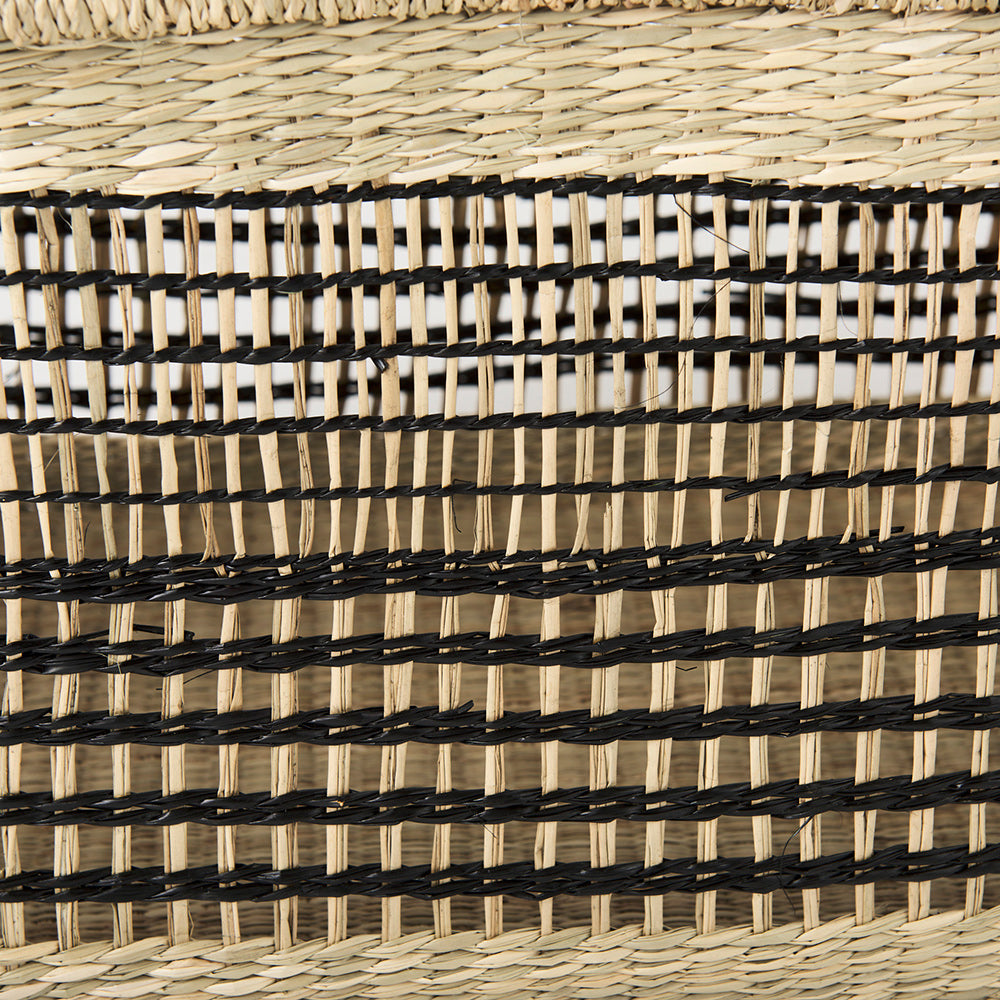 Mercana - Nia 18.5L x 13.4W x 14.6H Light Brown Seagrass Rectangular Basket with Handles (Set of 2) - 69610 view 6