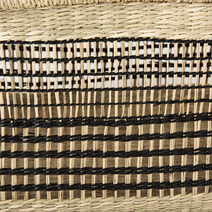Mercana - Nia 18.5L x 13.4W x 14.6H Light Brown Seagrass Rectangular Basket with Handles (Set of 2) - 69610 view 6