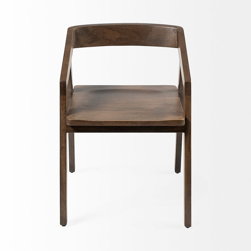 Mercana - Nicholas I Onyx Brown Solid Wood Dining Chair - 68852 view 4