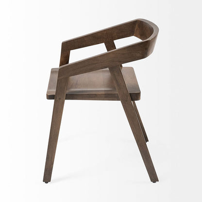 Mercana - Nicholas I Onyx Brown Solid Wood Dining Chair - 68852 view 5