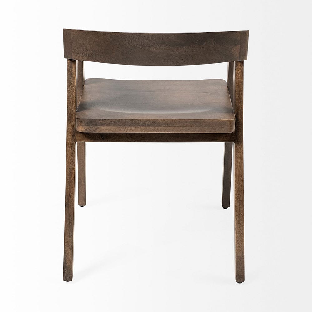 Mercana - Nicholas I Onyx Brown Solid Wood Dining Chair - 68852 view 6