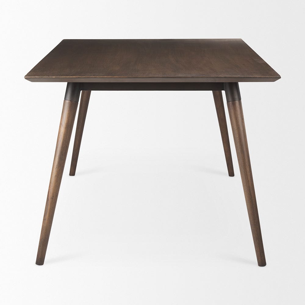 Mercana - Nicholas II 72x39 Brown Solid Wood Top Metal/Wood Leg Dining Table - 68844_CLOSEOUT view 4