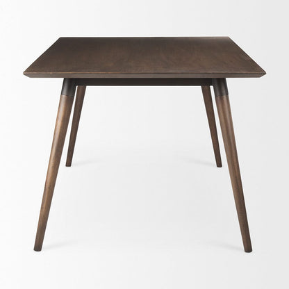 Mercana - Nicholas II 72x39 Brown Solid Wood Top Metal/Wood Leg Dining Table - 68844_CLOSEOUT view 4