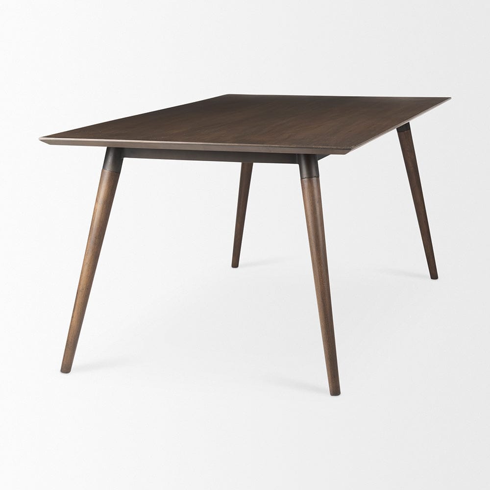 Mercana - Nicholas II 72x39 Brown Solid Wood Top Metal/Wood Leg Dining Table - 68844_CLOSEOUT view 5