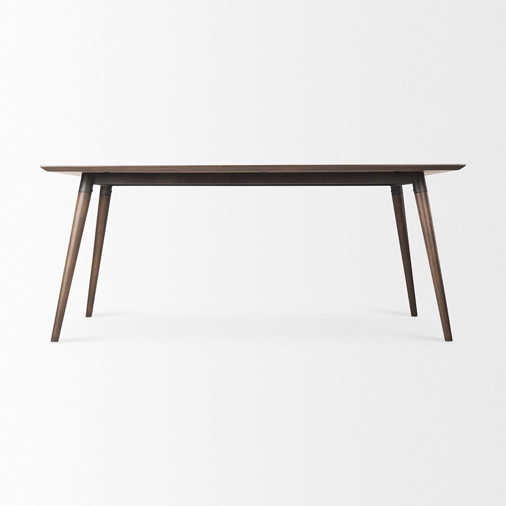 Mercana - Nicholas II 72x39 Brown Solid Wood Top Metal/Wood Leg Dining Table - 68844_CLOSEOUT view 6
