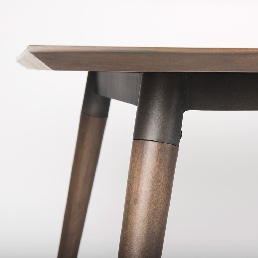 Mercana - Nicholas II 72x39 Brown Solid Wood Top Metal/Wood Leg Dining Table - 68844_CLOSEOUT view 8