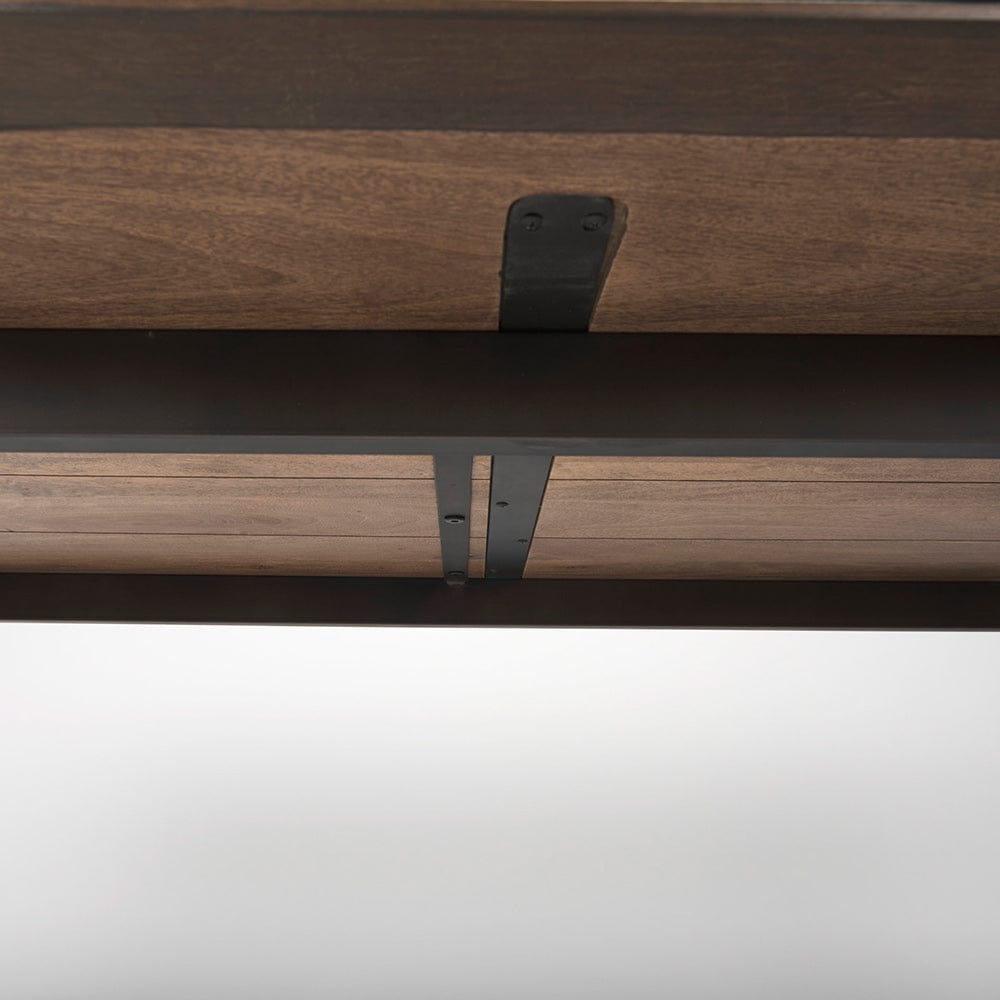 Mercana - Nicholas II 72x39 Brown Solid Wood Top Metal/Wood Leg Dining Table - 68844_CLOSEOUT view 10