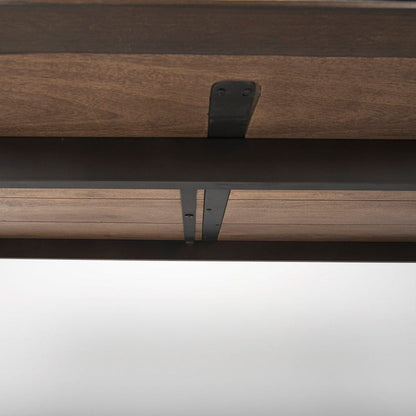 Mercana - Nicholas II 72x39 Brown Solid Wood Top Metal/Wood Leg Dining Table - 68844_CLOSEOUT view 10
