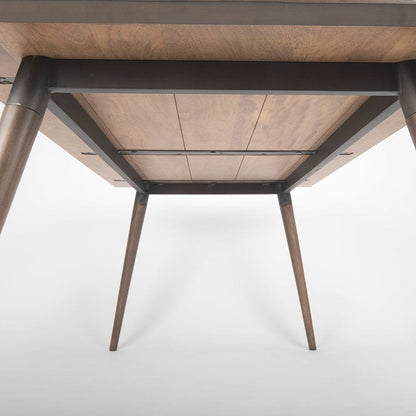 Mercana - Nicholas II 72x39 Brown Solid Wood Top Metal/Wood Leg Dining Table - 68844_CLOSEOUT view 12