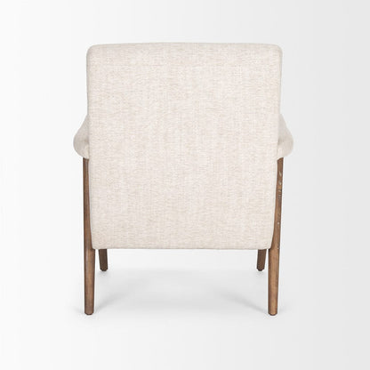 Mercana - Nico Oatmeal Upholstered w/ Brown Wood Accent Chair - 70408 view 4