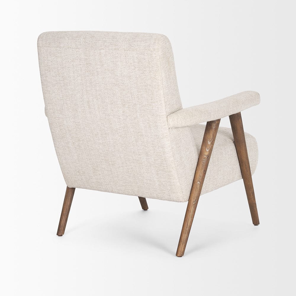 Mercana - Nico Oatmeal Upholstered w/ Brown Wood Accent Chair - 70408 view 5