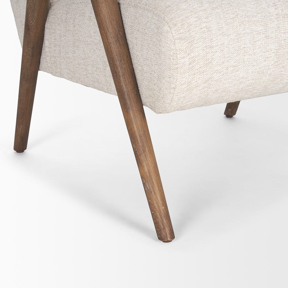 Mercana - Nico Oatmeal Upholstered w/ Brown Wood Accent Chair - 70408 view 10