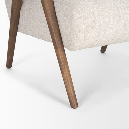 Mercana - Nico Oatmeal Upholstered w/ Brown Wood Accent Chair - 70408 view 10