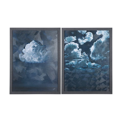 Mercana - Night cloud I by Mercana Studio a Hand Embellished Textured Framed Art Print - 14298 view 8