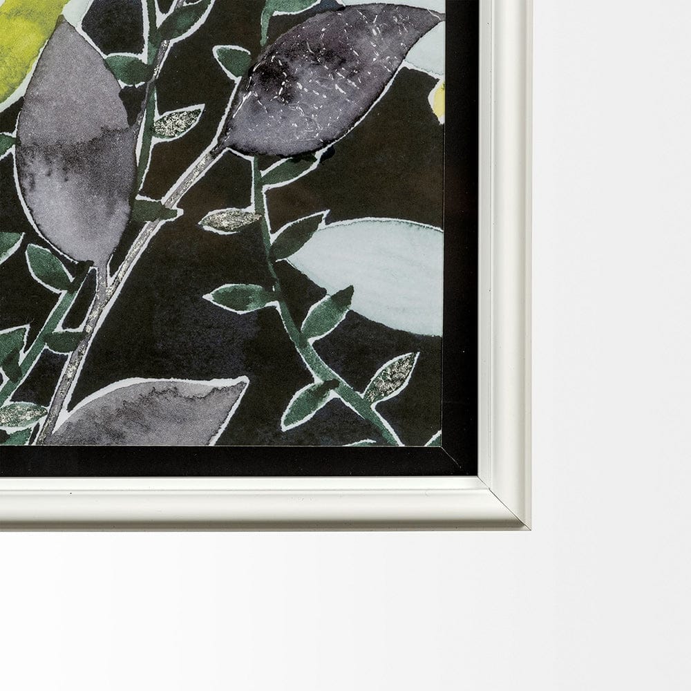 Mercana - Night Foliage II by Grace Popp a Hand Embellished Textured Framed Art Print Matted under Glass - 12956 view 4