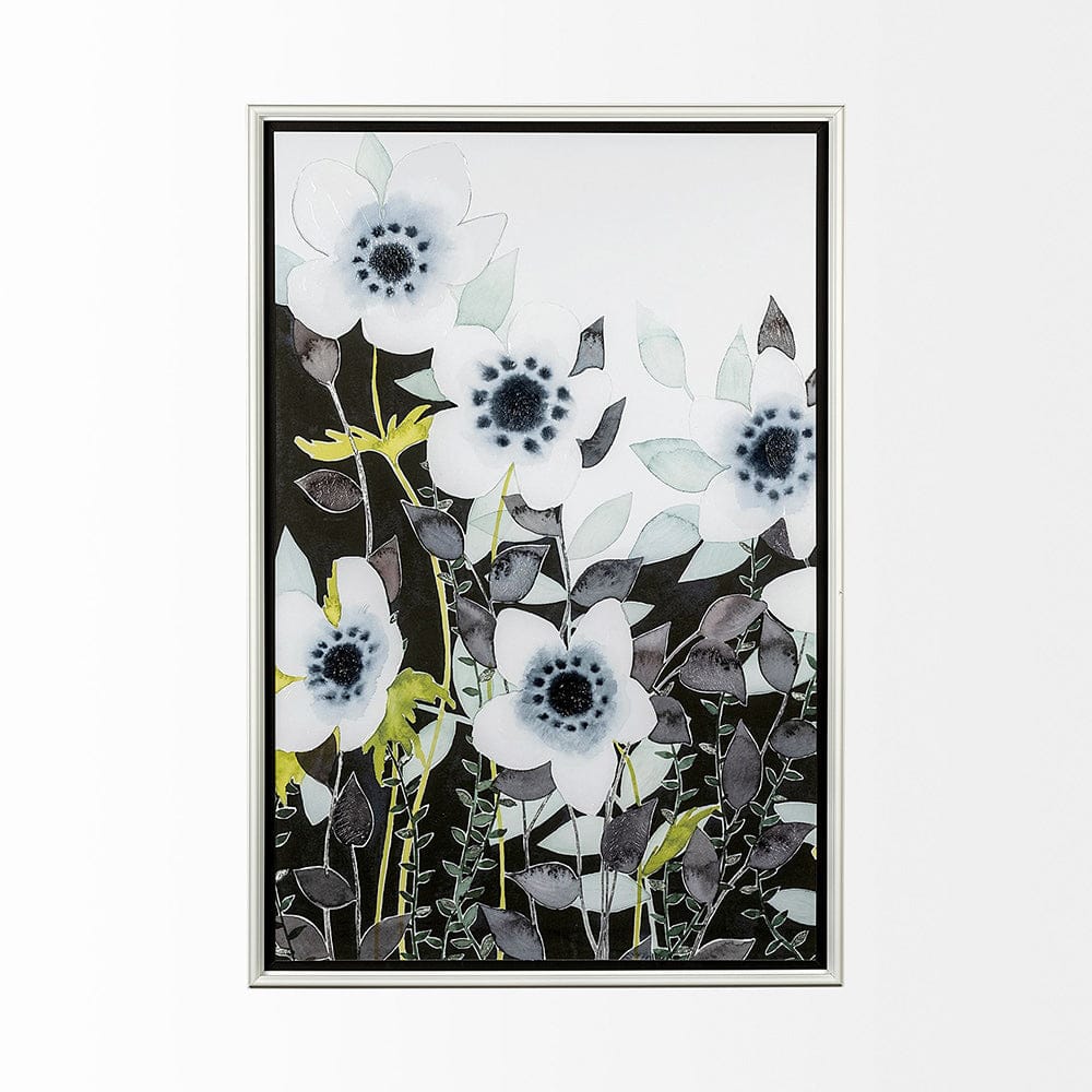 Mercana - Night Foliage II by Grace Popp a Hand Embellished Textured Framed Art Print Matted under Glass - 12956 view 5