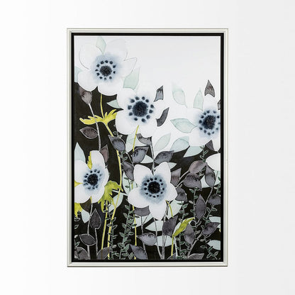 Mercana - Night Foliage II by Grace Popp a Hand Embellished Textured Framed Art Print Matted under Glass - 12956 view 5