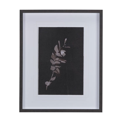 Mercana - Night Leaves I by Mercana Studio a Hand Embellished Textured Framed Art Print Matted under Glass - 14261 view 1