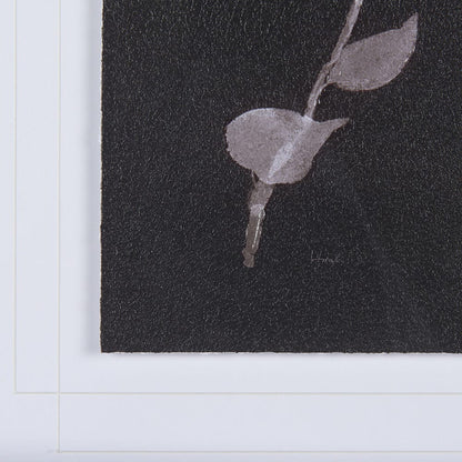 Mercana - Night Leaves I by Mercana Studio a Hand Embellished Textured Framed Art Print Matted under Glass - 14261 view 6