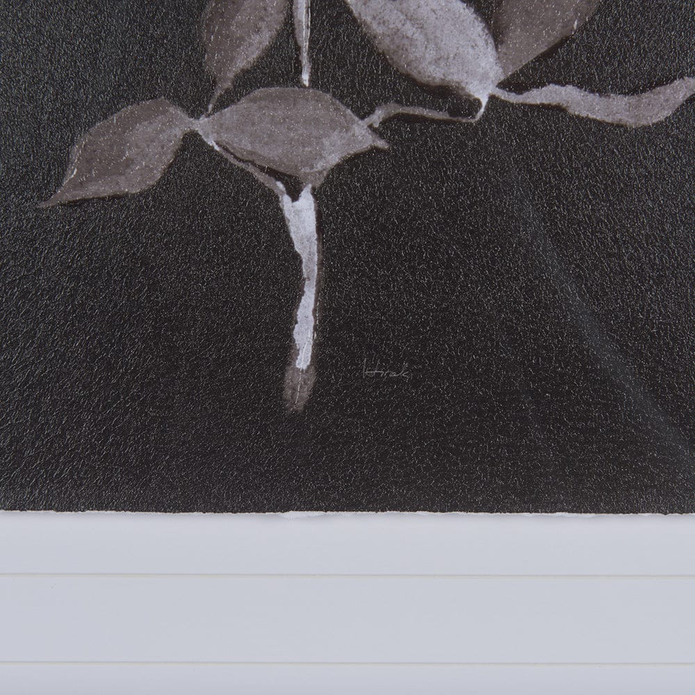 Mercana - Night Leaves II by Mercana Studio a Hand Embellished Textured Framed Art Print Matted under Glass - 14262 view 7