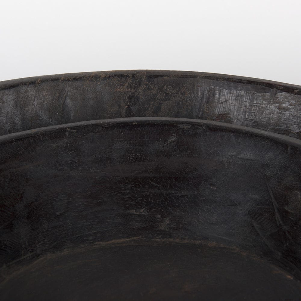 Mercana - Nikita Large Black-Brown Reclaimed Wood Bowls (Set of 2) - 70146 view 5