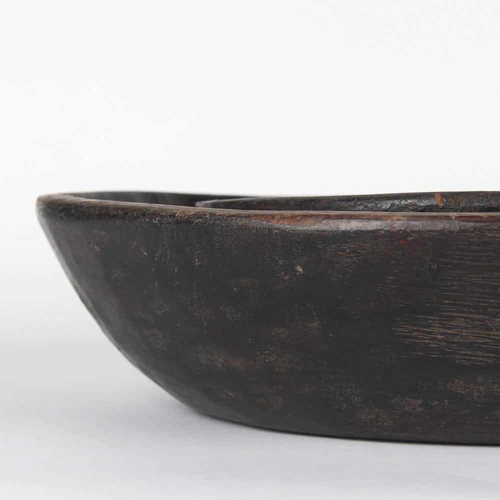 Mercana - Nikita Large Black-Brown Reclaimed Wood Bowls (Set of 2) - 70146 view 6