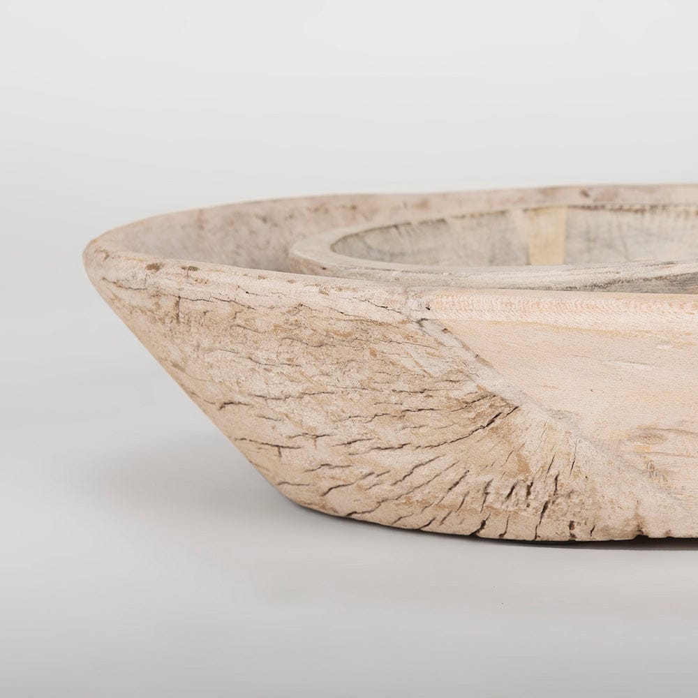 Mercana - Nikita Large Light-Wash Reclaimed Wood Bowls (Set of 2) - 70147 view 6