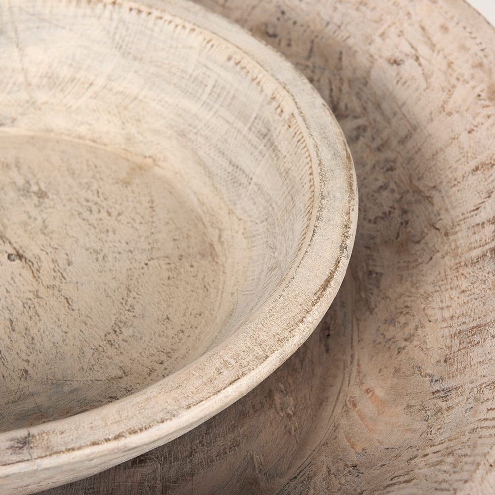 Mercana - Nikita Large Light-Wash Reclaimed Wood Bowls (Set of 2) - 70147 view 7
