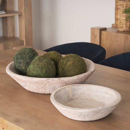 Mercana - Nikita Large Light-Wash Reclaimed Wood Bowls (Set of 2) - 70147 view 9