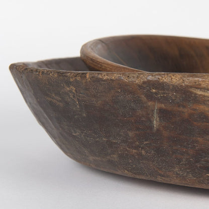 Mercana - Nikita Large Medium Brown Reclaimed Wood Bowls (Set of 2) - 70145 view 6