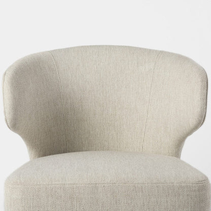 Mercana - Niles 22.5L x 24.0W x 32.0H Cream Fabric Seat W/ Dark Brown Wooden Legs Wingback Dining Chair - 69399 view 6