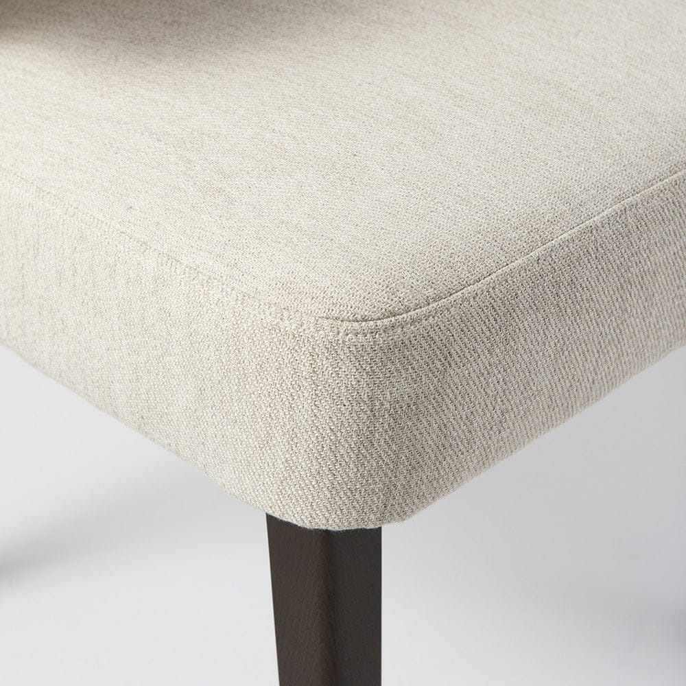Mercana - Niles 22.5L x 24.0W x 32.0H Cream Fabric Seat W/ Dark Brown Wooden Legs Wingback Dining Chair - 69399 view 8
