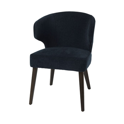 Mercana - Niles 23.5L x 24.0W x 32.0H Navy Fabric Seat W/ Dark Brown Wooden Legs Wingback Dining Chair - 69562 view 1