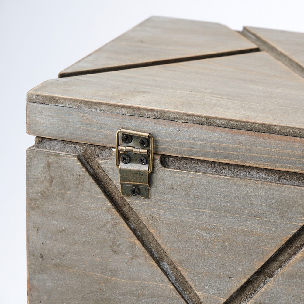 Mercana - Niobe 16L x 11W Gray Wooden Nesting Boxes (Set of 2) - 68435 view 7