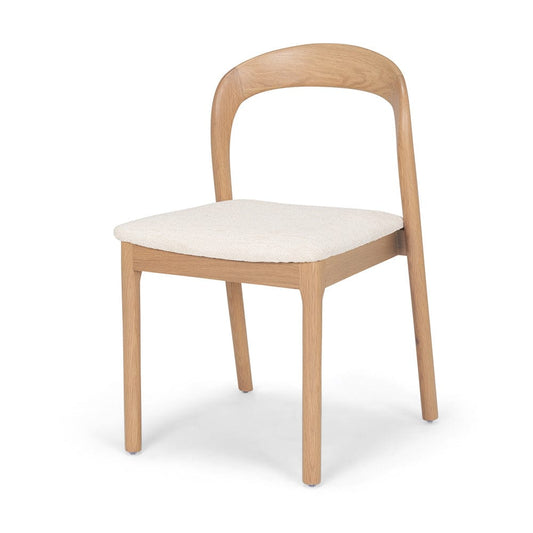 Mercana - Nobu Oak Wood w/ Cream Fabric Open Back Dining Chair (Set of 2) - 70813 view 1