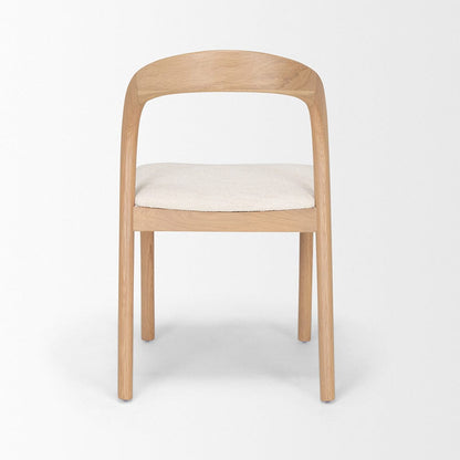 Mercana - Nobu Oak Wood w/ Cream Fabric Open Back Dining Chair (Set of 2) - 70813 view 4