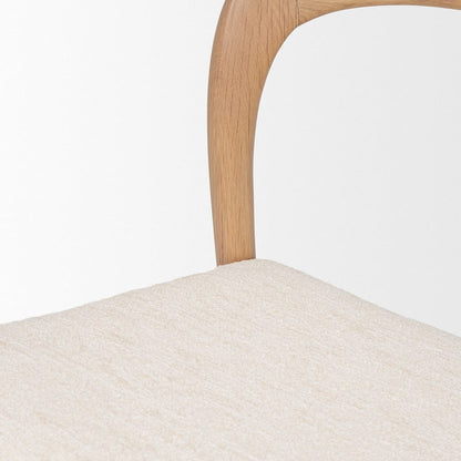 Mercana - Nobu Oak Wood w/ Cream Fabric Open Back Dining Chair (Set of 2) - 70813 view 8
