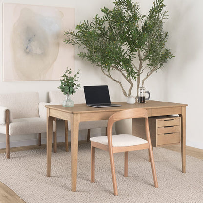 Mercana - Nobu Oak Wood w/ Cream Fabric Open Back Dining Chair (Set of 2) - 70813 view 12